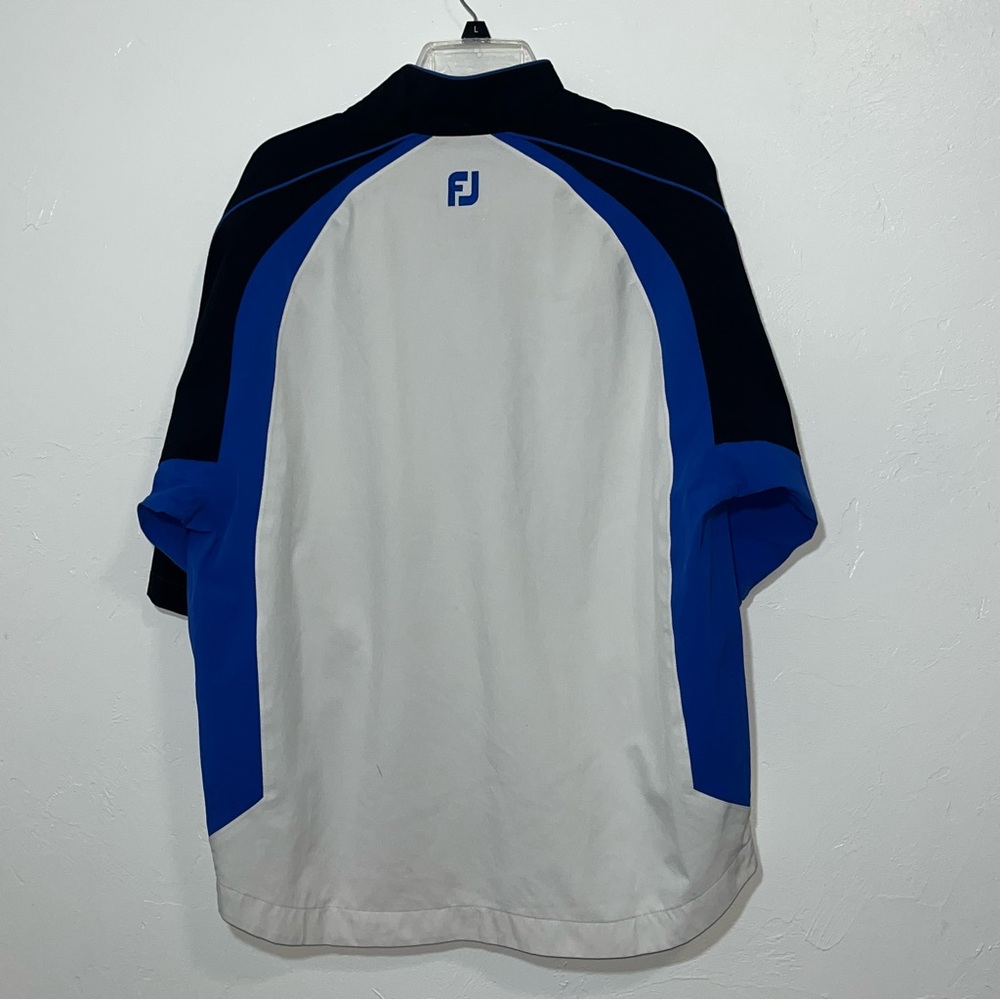FootJoy Dryjoy Tour Collection Half Zip Short Sleeve Golf Wind Shirt - Picture 9 of 10